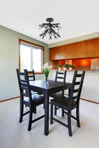 Semi Flush Mount Chandelier Ceiling Fixture Black Bedroom Kitchen Hallway Light - Picture 1 of 7