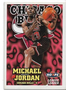 1997-98 NBA HOOPS LEAGUE LEADRES SCORING MICHAEL JORDAN #1 Chicago Bulls - Picture 1 of 2