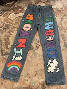 In your dreams denim jeans rainbow colorful size 29 X 29 Great Condition - Picture 1 of 5