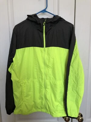 Exertek Women's Green Hooded Full Zip Windbreaker Jacket Size Medium Athletic - Image 1 of 4