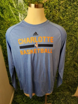 Charlotte Bobcats Basketball #9 Long Sleeve Shirt adidas Clima Lite Size XL - Image 1 of 4