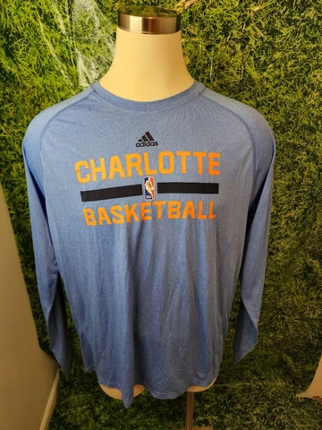 Charlotte Bobcats Basketball #9 Long Sleeve Shirt adidas Clima Lite Size XL Cover