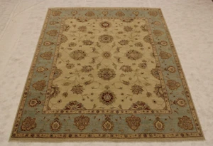 7'11" x 9'6" ft. Oushak Vegetable Dye Wool Hand Knotted Oriental Indian Rug - Picture 1 of 9