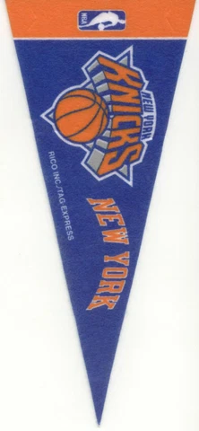 NEW YORK KNICKS PENNANT NBA MINI FELT 9" LONG OFFICIALLY LICENSED BASKETBALL Cover