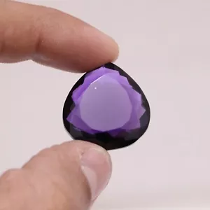 24.0 Ct Certified Natural Translucent Purple Amethyst Loose Gemstones AE-596 - Picture 1 of 4