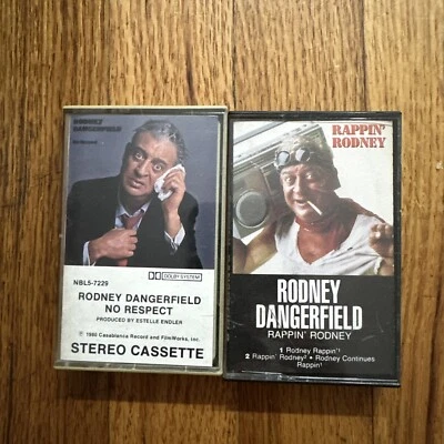 Rodney Dangerfield 2 Cassette Lot Comedy No Respect Rappin' Rodney Rare OOP - Image 1 of 3