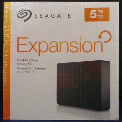 Seagate Expansion 5 TB USB 3.0 Desktop External Hard Drive STEB5000100 BRAND NEW - Image 1 of 4