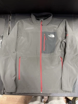 North Face Summit Series Windstopper Soft Shell Jacket Gray/Red Mens  Sz M - Image 1 of 4