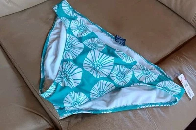 Parte inferior de bikini Faded Glory para mujer color azul y blanco talla XL 16-18 Foto 1 de 3