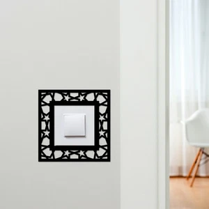 Light Switch Surround Abstract Geometric Design 10 Decorative Switch Cover Frame - Picture 1 of 9