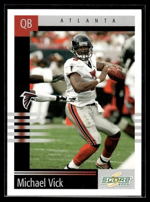2003 Score Michael Vick Atlanta Falcons #154 - Image 1 of 2