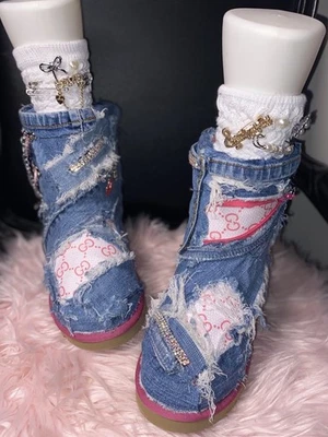 Uggs inspirados em jeans desgastados - Imagem 1 de 4