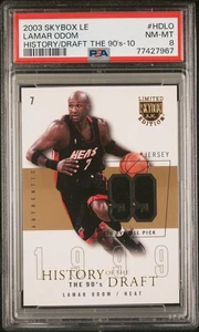 2003 Skybox Le History Of The Draft The 90'S Gold /10 Lamar Odom PSA 8 - Picture 1 of 2