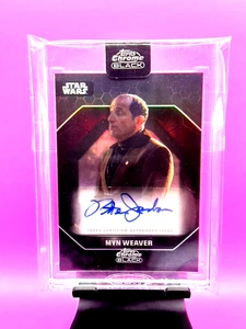 2024 Topps Chrome Black Star Wars Myn Weaver Autograph #ADS-PJ Peter Jacobson - Bild 1 von 1