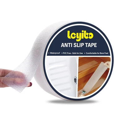 Cinta antideslizante transparente 2 x 42 pies agarre antideslizante impermeable para escaleras bañera piscina Foto 1 de 4