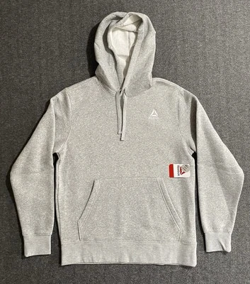 Moletom com capuz Reebok masculino malha/lã Gameday cinza ruibarbo tamanho M-novo com etiquetas - Imagem 1 de 4