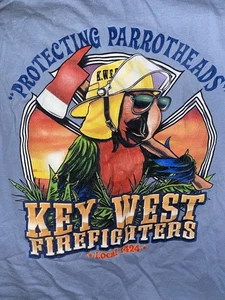 Key West Fire Department T-Shirt Size XL Florida Keys Parrotheads Jimmy Buffett - Picture 1 of 4