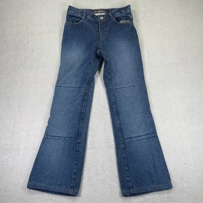 Icon Jeans Womens 3 Blue Bootcut Standard Riding Motorcycle Asphalt Denim Pants - Image 1 of 4