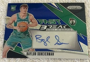 2024-25 Panini Prizm Baylor Scheierman Rookie Fast Break Auto Blue /49 Celtics - Picture 1 of 4