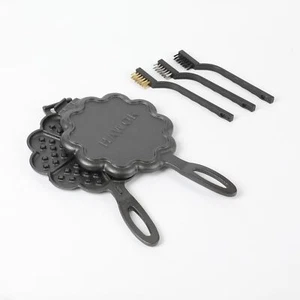 Cast Iron Heart Shaped Waffle Iron Waffle Maker… - Picture 1 of 9
