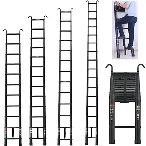 Telescopic Ladder Foldable Aluminum Telescoping Ladder with Detachable Hook Safe - Picture 1 of 27