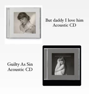 ⭐️ Taylor Swif TTPD CD Guilty As Sin Variant BUT DADDY I LOVE HIM Acoustic HTF - Imagen 1 de 7
