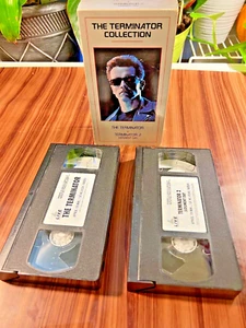 The Terminator Collection VHS 1995 2-Tape Set Arnold Schwarzenegger Movie Sci-Fi - Picture 1 of 12