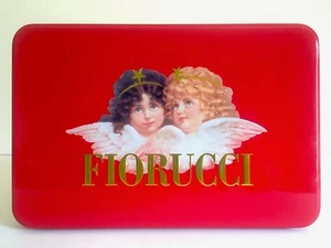 VTG 1980'S RARE FIORUCCI NEW WAVE ITALIAN FASHION ICONIC ANGELS CHERUBS TIN BOX - Picture 1 of 12