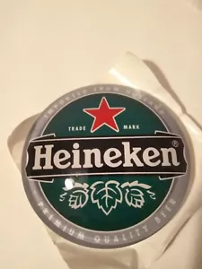 Heineken Plastic Round Pump Tbar Font Badge3D Fish Eye Lens Font Mancave Wall - Picture 1 of 2
