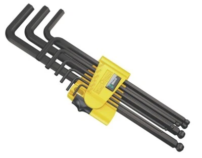 Wera 950/9 Hex-Plus Imperial 1 SB L-key Set Imperial BlackLaser L-Keys 9/Piece - Image 1 of 4