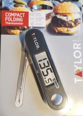 NEW Taylor MRKT Compact Folding Thermometer Digital Display MODEL 1476 - Image 1 of 3