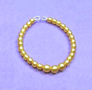 Dreamz GOLDEN Graduated Pearl NECKLACE ONLY Jewelry for 11.5" doll - Picture 1 of 2