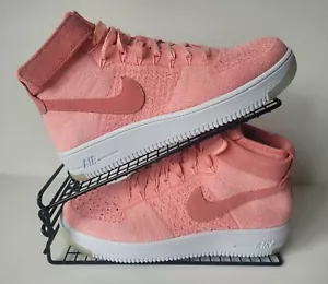 Nike Air Force 1 Flyknit taglia media UK 7 melone brillante - Foto 1 di 11