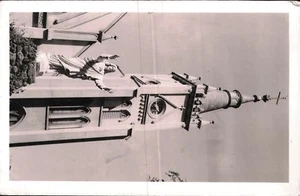 Historical Postcard of Jesus Statue on Church - Rare RPPC - Vintage 1914 - Picture 1 of 2