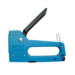 TÜV GS blau Polstertacker Handtacker Pistole Heimwerker Werkzeug (für 0,7 mm Klammern) - Bild 1 von 4
