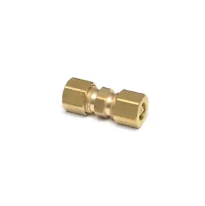 3/8 OD Compression Copper Tube Union Straight Joiner Fitting Air Gas Water - Picture 1 of 6