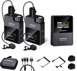 Comica BoomX-D D2 2.4g Wireless Lavalier Microphone System for Camera Smartphone