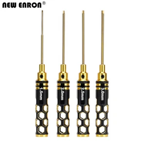 Cacciavite esagonale 1,5/2,5/3 mm dado esagono 4 pz per auto RC elicottero barca - Foto 1 di 9