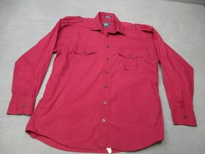Vintage Burberrys of London Classic Purple Button Down Cotton L Men's Shirt USA - Picture 1 of 10