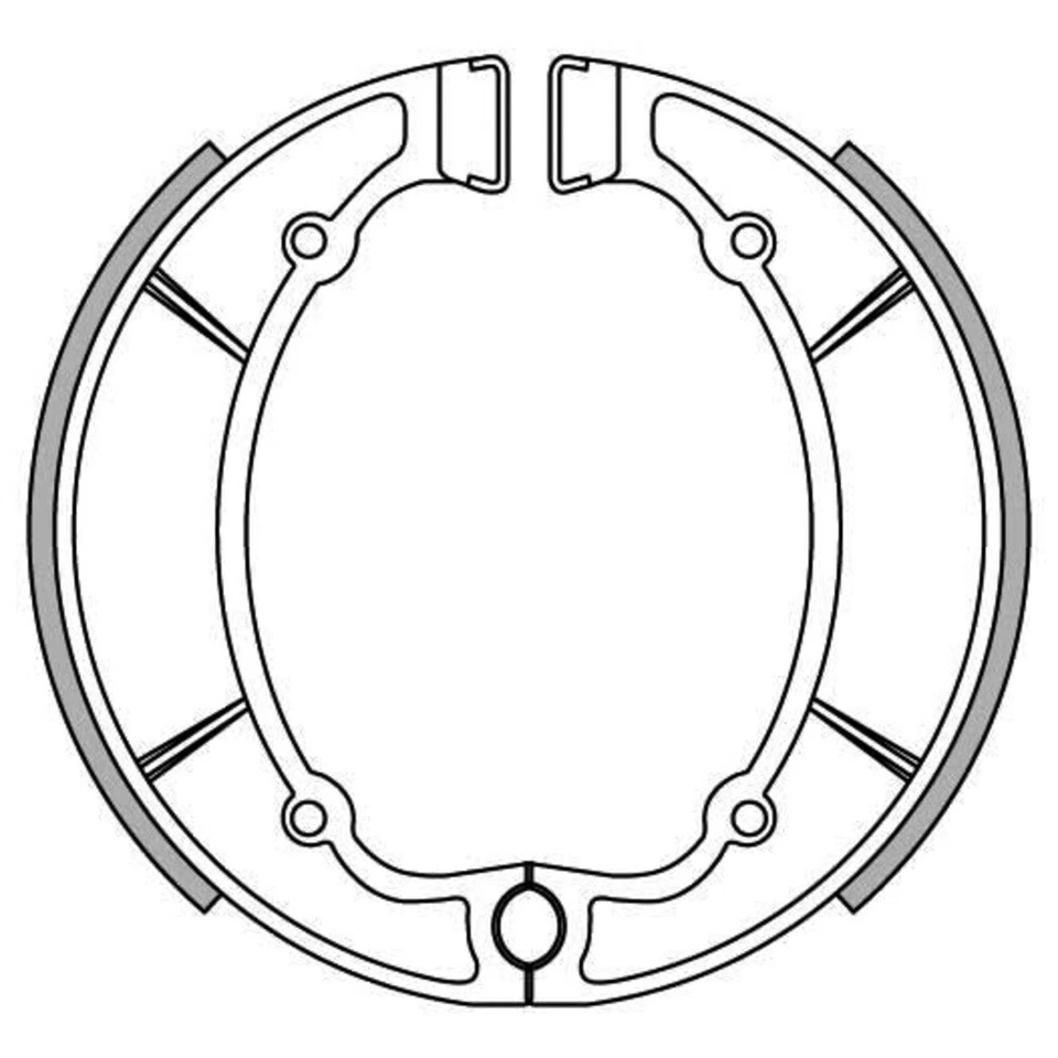 Zapatas de freno traseras Newfren para Yamaha RD350 1974-1975 Foto 1 de 1