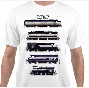 Richmond, Fredericksburg & Potomac Locomotives Railroad T-Shirt by Andy Fletcher - Picture 1 of 1