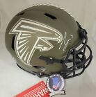 Bijan Robinson Signed Atlanta Falcons Full Size Salute Authentic Helmet Beckett