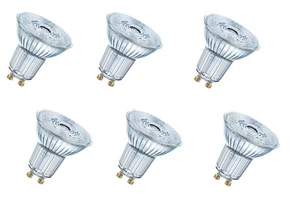 6x OSRAM LED SUPERSTAR PAR16 Spot 3,1W=35W GU10 dimmbar 36° EEK:F (Spektrum A-G) - Bild 1 von 3