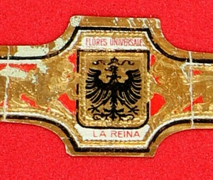 162VR-MEXICO Vitola Antigua-Old Cigar Band-Marca LA REINA, FLORES UNIVERSALES - Bild 1 von 3