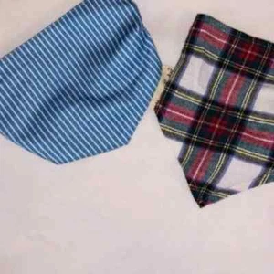 Set of 2 puppy scarves, hook and loop neck - Picture 1 of 10