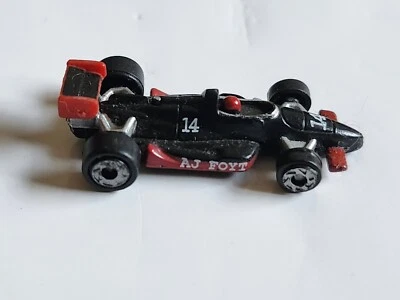 Pequeño Micro Máquina Plástico 1996 Estilo Indy Coche de Carreras en Negro No. 14 / A.J. Foyt Foto 1 de 4