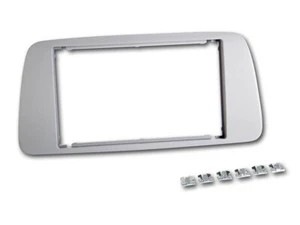 für SEAT Ibiza ST 6J 6JN Auto Radio Blende Montage Einbau Rahmen 2-DIN blau grau - Bild 1 von 1