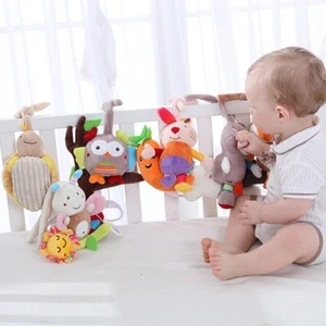 Stroller Toys Car Seat Toys for Toddler Infants with Teether Hanging Bell Toy - Picture 1 of 25