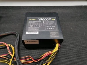 Antec VP600P Plus V3000A102-18 Power Supply Used Working Without Power Cord - Photo 1/11