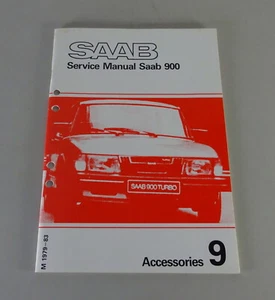 Officina Manuale/Manuale di Servizio Saab 900 Accessories Model-Year 1979-1983 - Foto 1 di 4